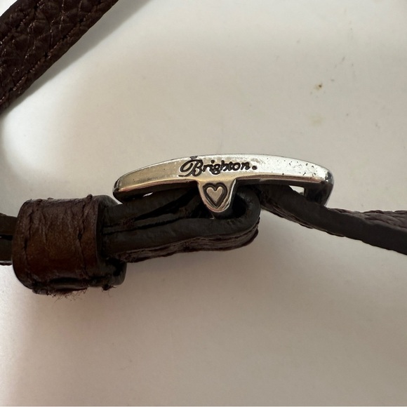 Unavailable-Vintage‎ Y2K Brighton Heart Crossbody Organizer Wallet Purse Brown - Picture 5 of 16